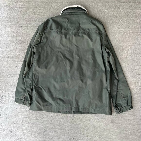 UGG Keagan Sherpa Lined Trucker Jacket Men’s Large Green Corduroy Fleece Collar - Picture 2 of 5